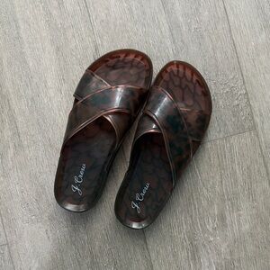 J. Crew Jelly Slide Pool Sandals